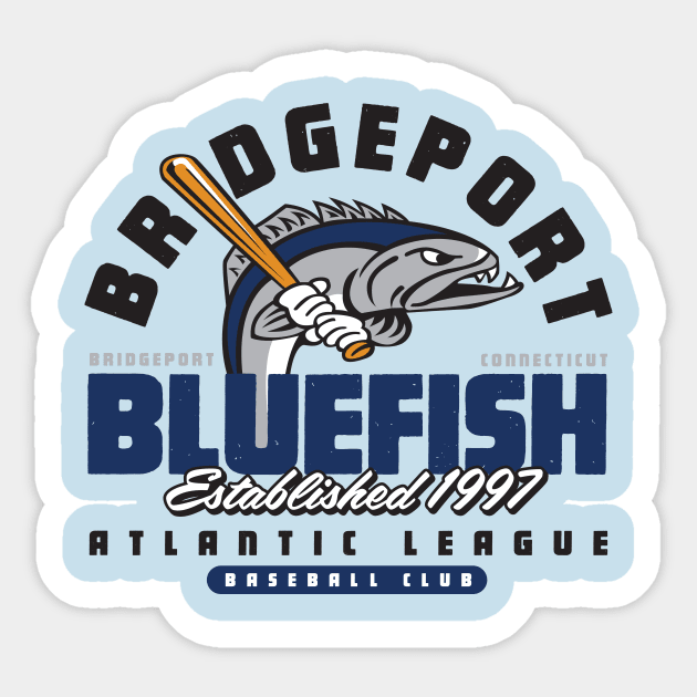 Bridgeport Bluefish Sticker by MindsparkCreative
